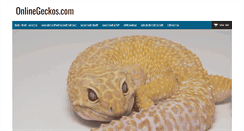 Desktop Screenshot of onlinegeckos.com